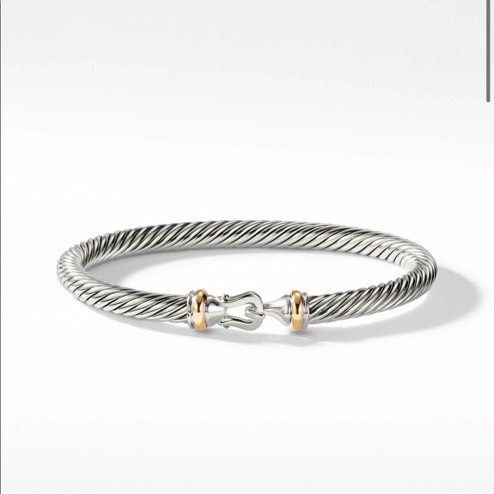 5mm cable buckle 925 sterling silver M or L